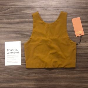 Girlfriend Collective “Dylan” bra camel color